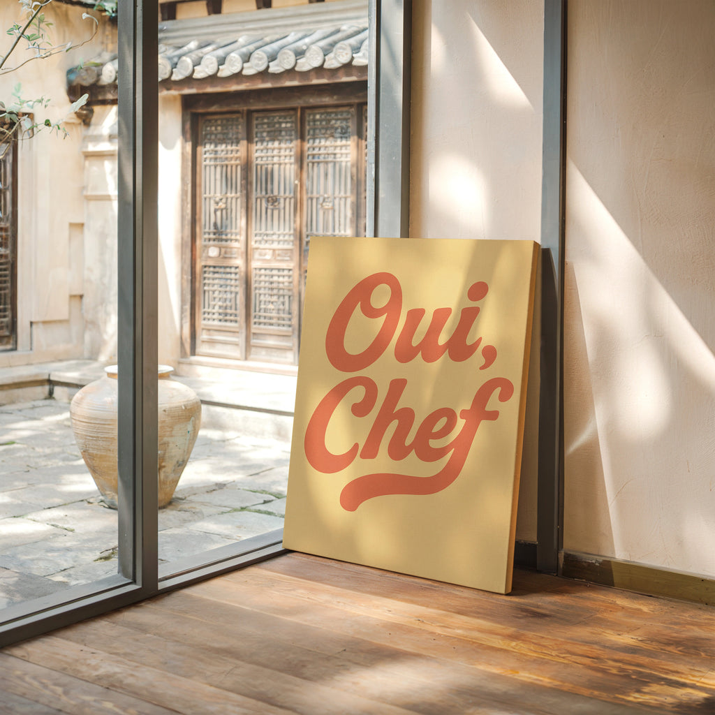 Oui Chef Kitchen Wall Art