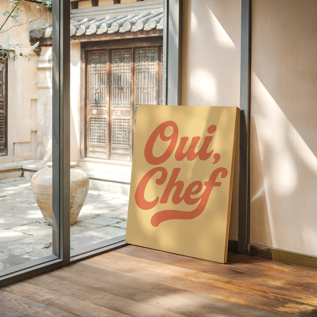 Oui Chef Kitchen Wall Art
