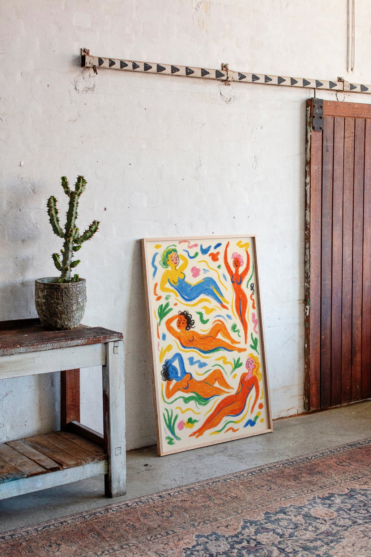 Joyful Nudes in Colorful Flow