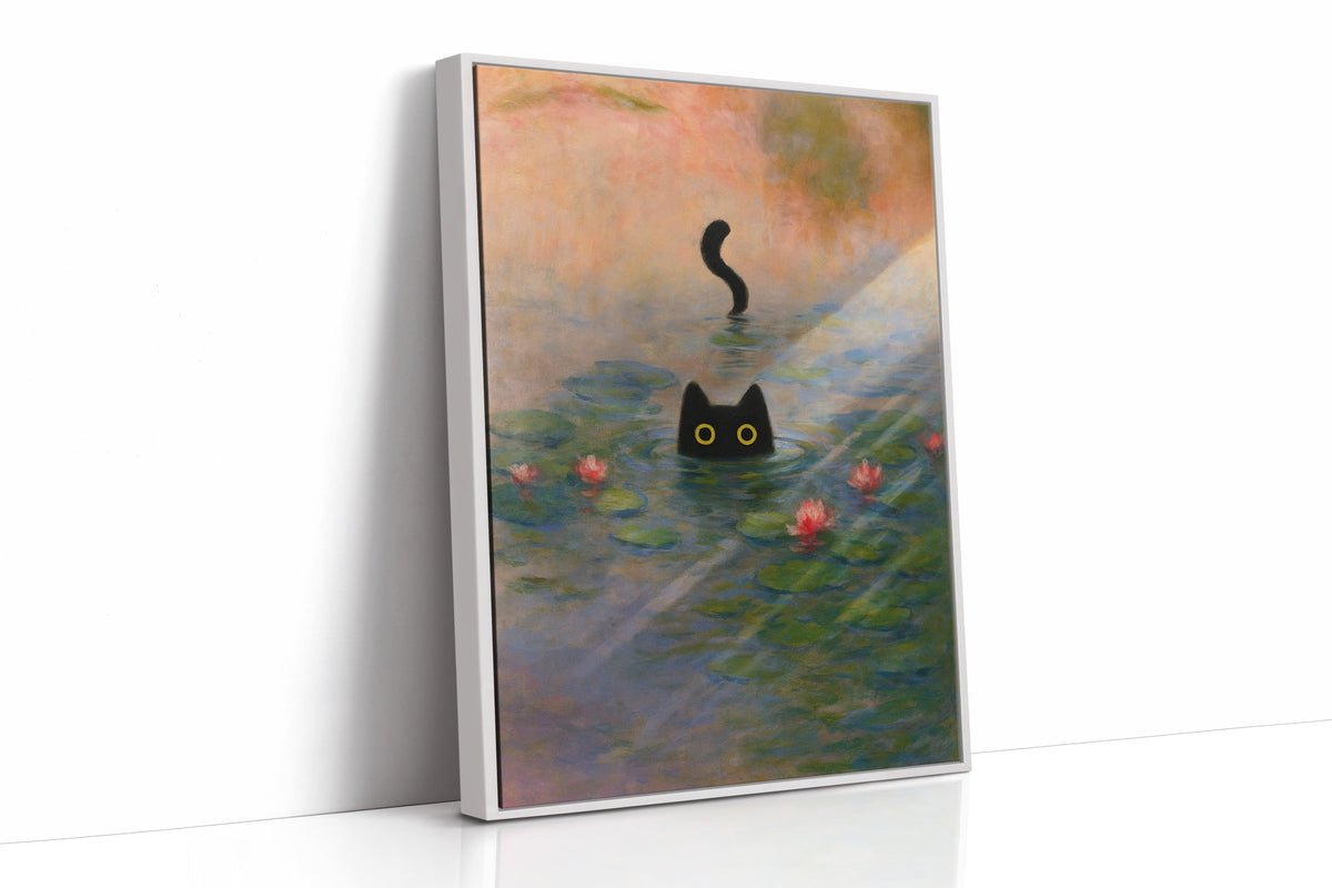 Mystery Cat Among the Lilies