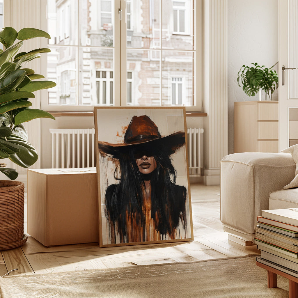 Midnight Dust – Western Cowgirl Wall Art
