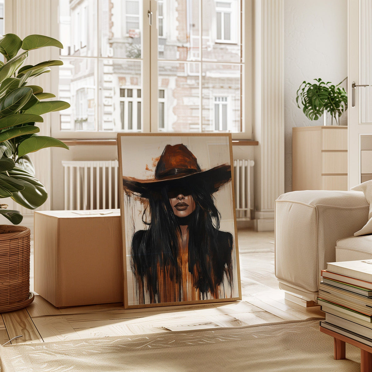 Midnight Dust – Western Cowgirl Wall Art