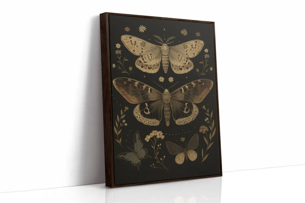 Nocturnal Wings and Wildflower Charms