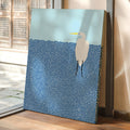 Egret in Blue Dotted Waters