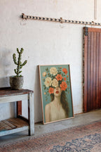 Flourish in Coral and Cream