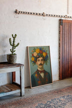 Floral Nobleman in Crimson Bowtie