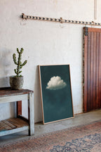 Lonely Cloud in Deep Teal Sky