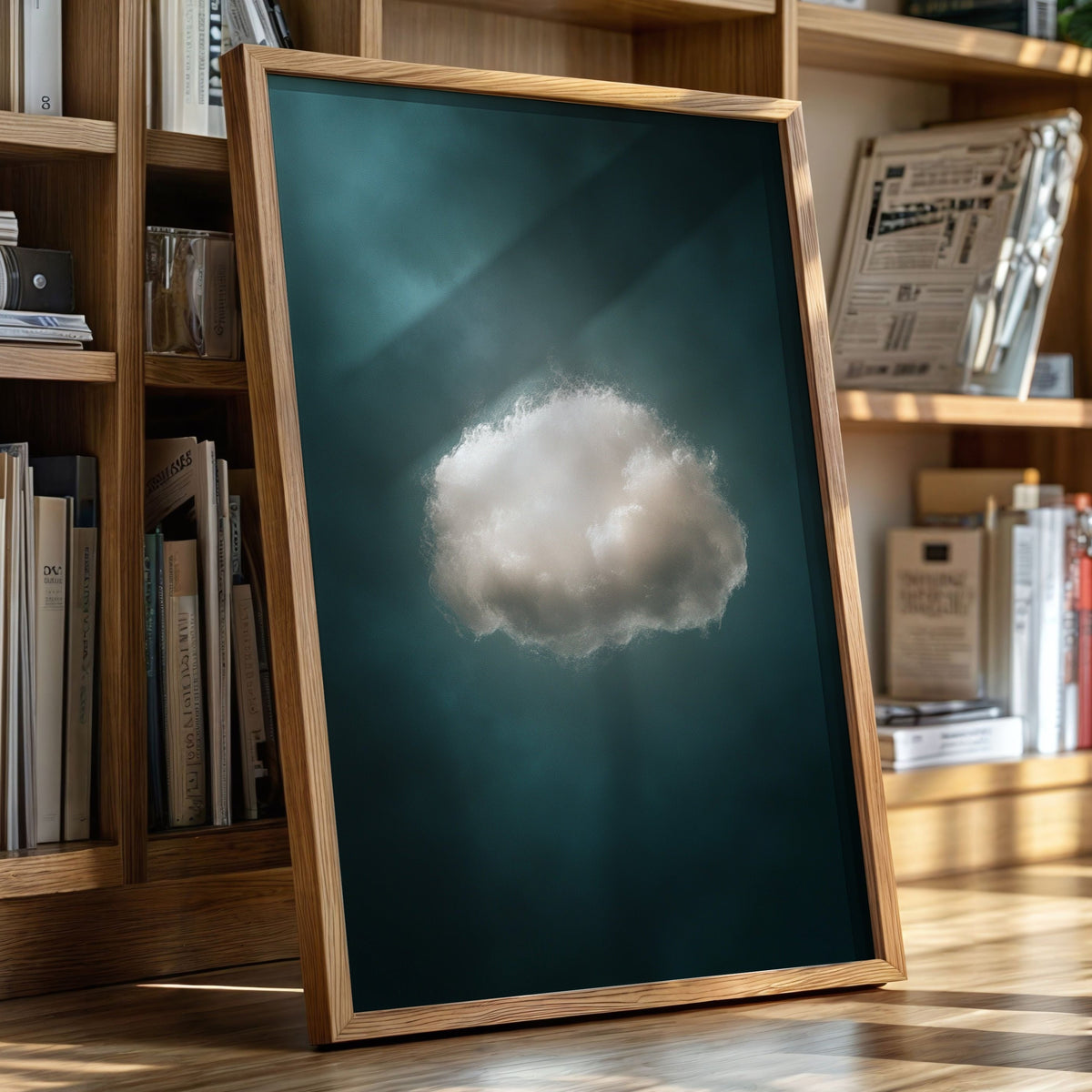 A Single Cloud in Emerald Light