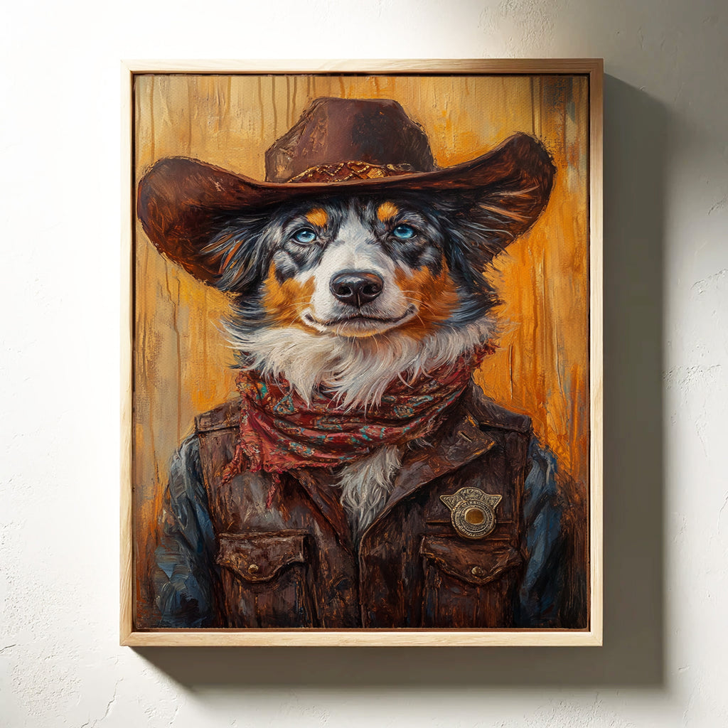 Australian Shepherd Cowboy Deputy