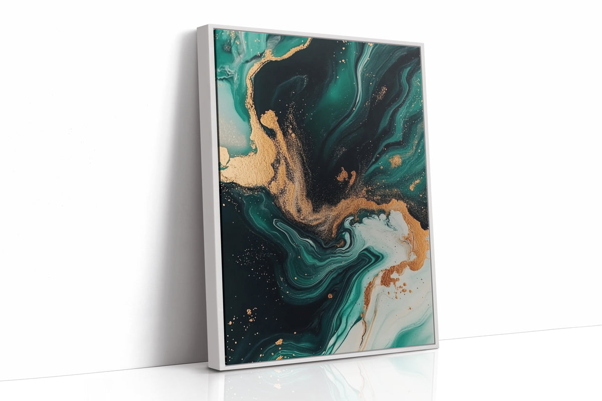 Emerald Flame and Gilded Flow