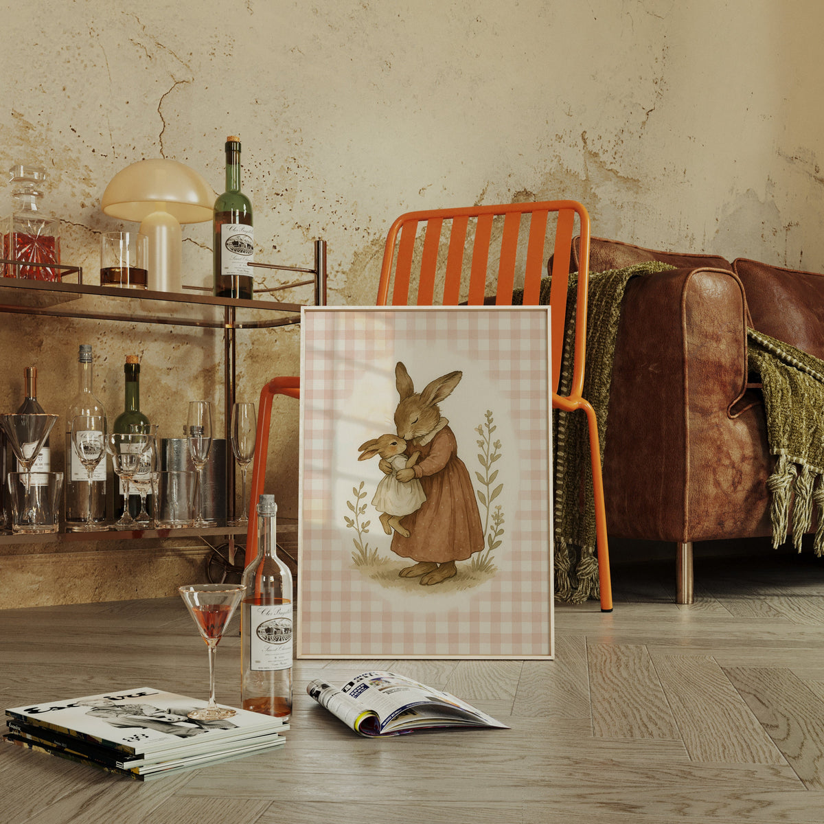 Mama Bunny’s Kiss in Gingham
