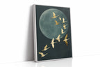 Golden Flight Beneath a Silent Moon