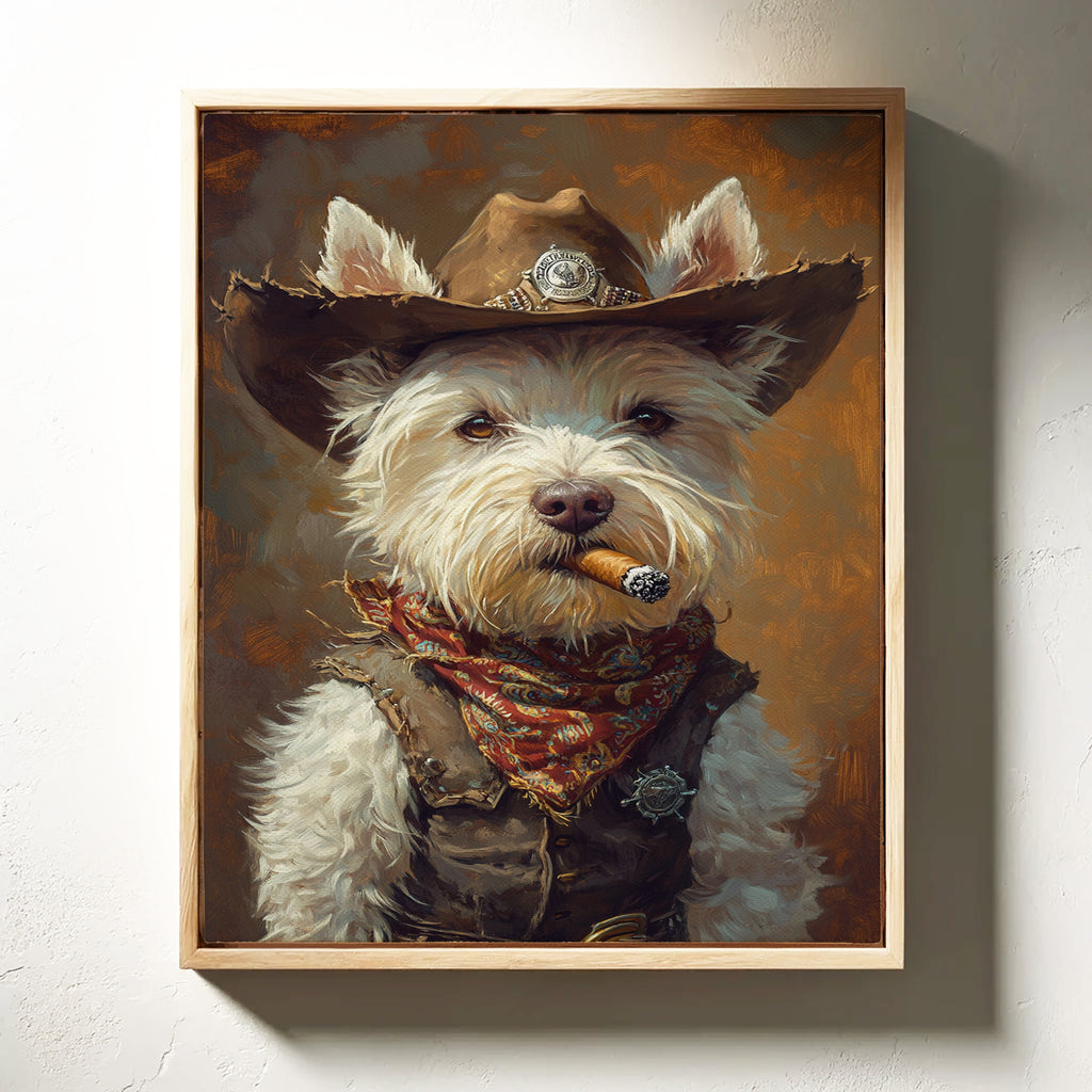 West Highland White Terrier Gunslinger