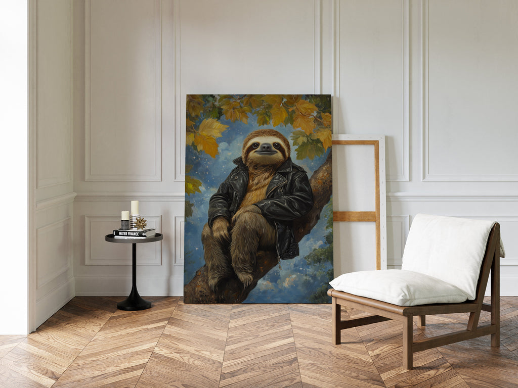 Rebel Sloth in a Leather Jacket