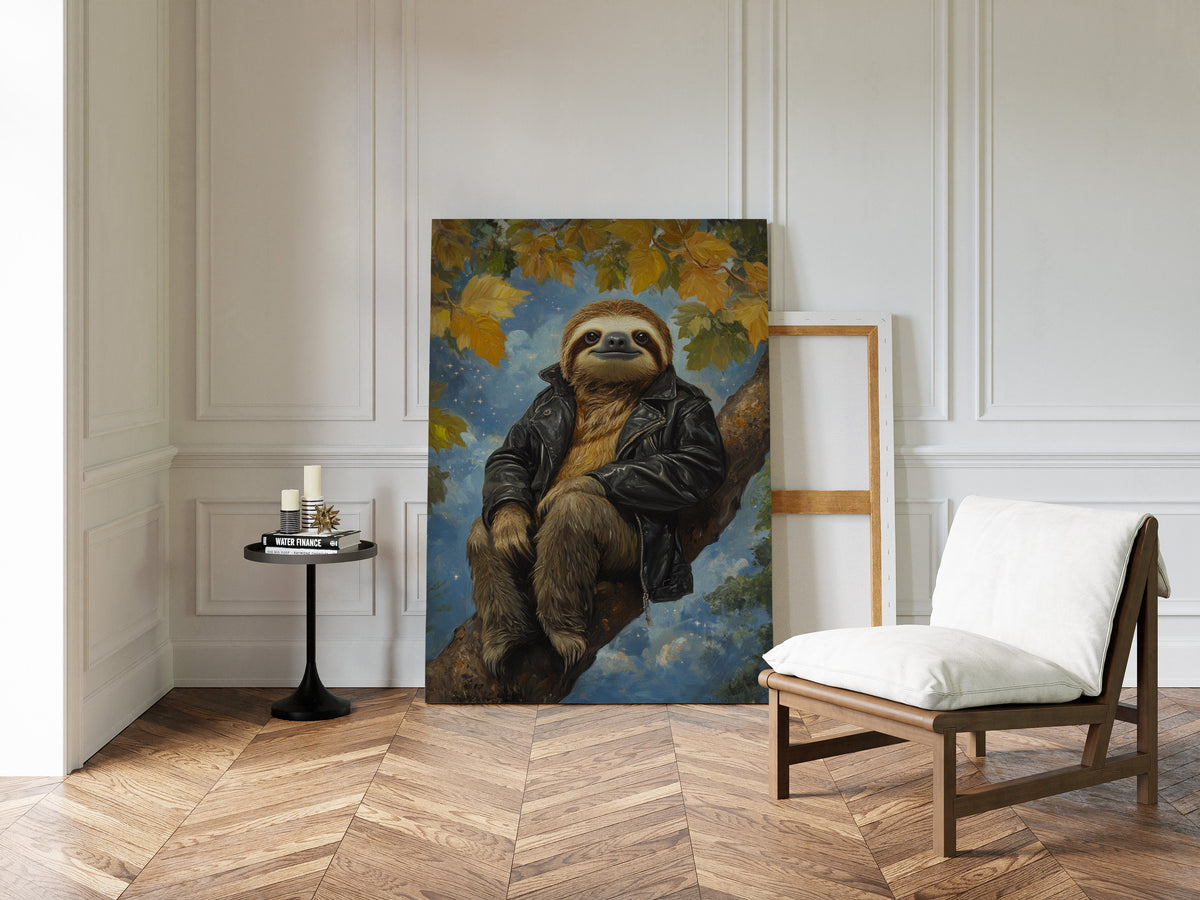 Rebel Sloth in a Leather Jacket