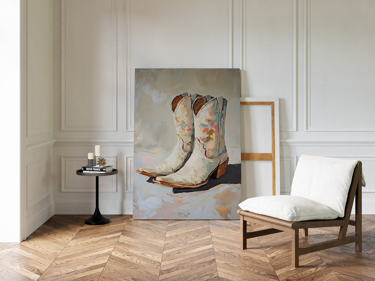 Painted Soles: Floral Cowgirl Boots