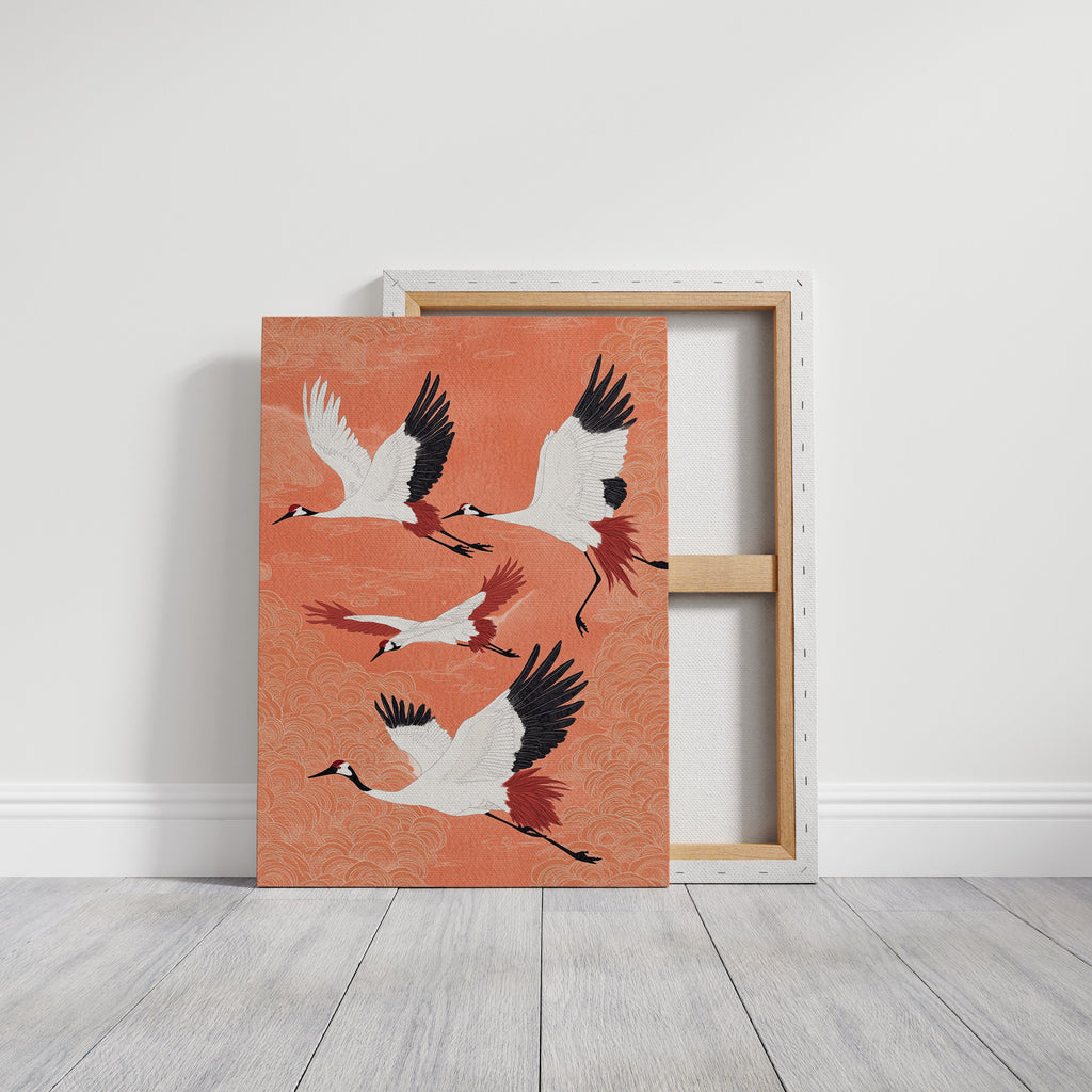 Japanese Crane Wall Art – Elegant Traditional-Inspired Print