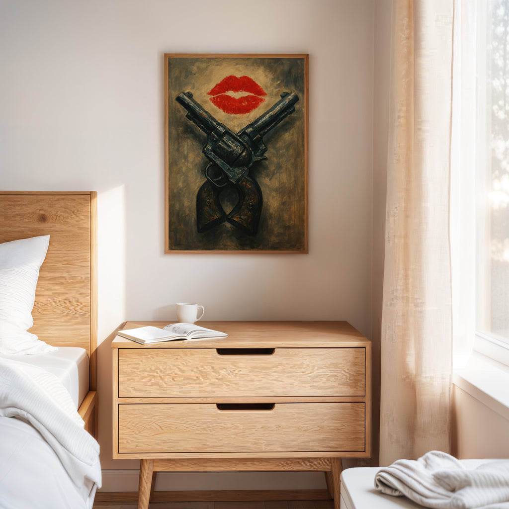 Kiss Kiss Bang Bang Western Print