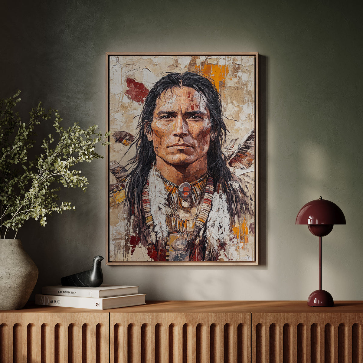 Spirit of the Plains Warrior Portrait