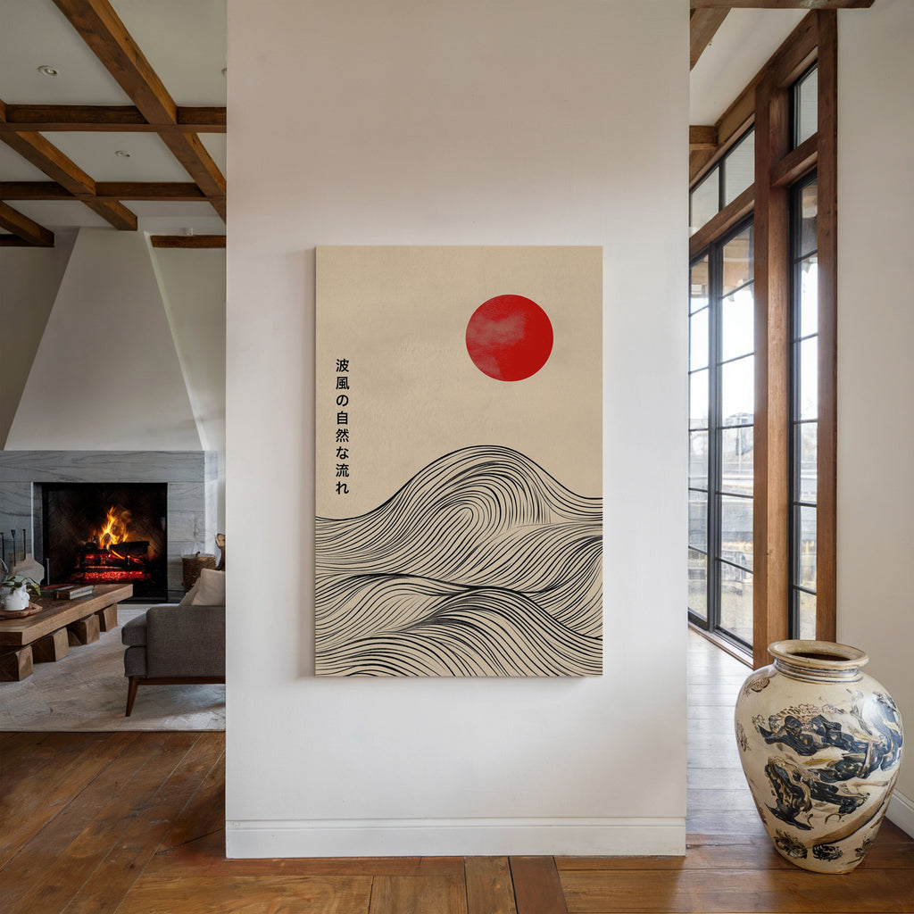 Minimalist Japanese Waves – Timeless Flow of Nature