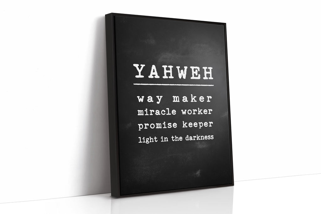 Yahweh Chalkboard Declaration