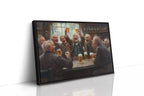 Timeless Camaraderie: Vintage Pub Celebration Canvas Wall Art