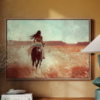 Spirit Rider Through Painted Canyons