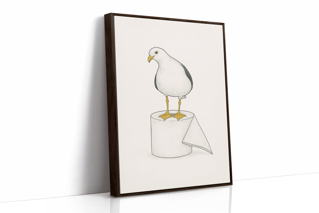 Seagull on a Toilet Roll