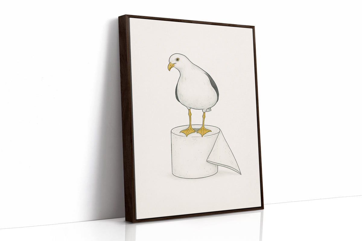 Seagull on a Toilet Roll