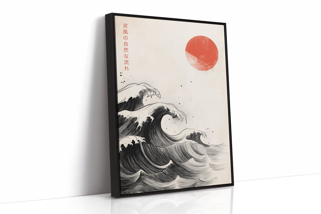 Japanese Ink Waves – The Flow of Nature