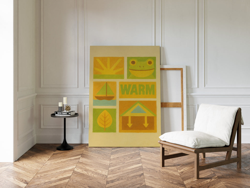 Warm Days with Frog and Sun