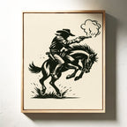 Cowboy Gunfire in the Dust