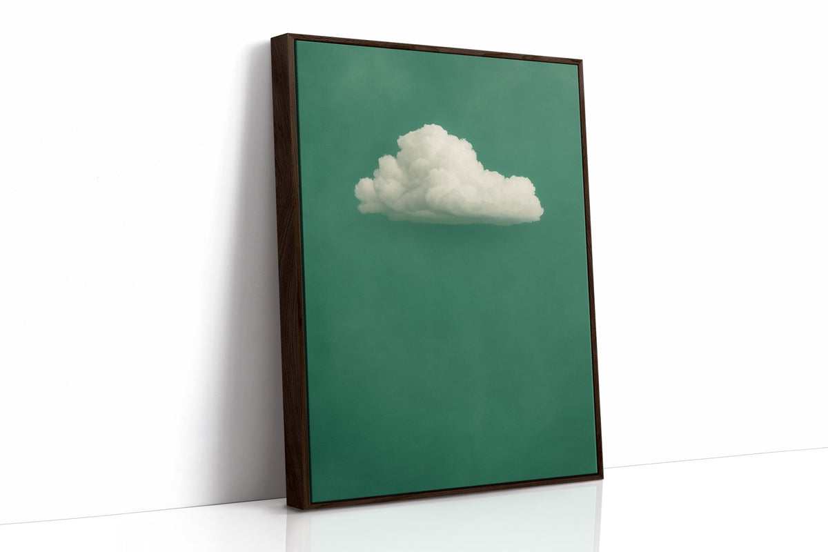 White Cloud on Emerald Sky