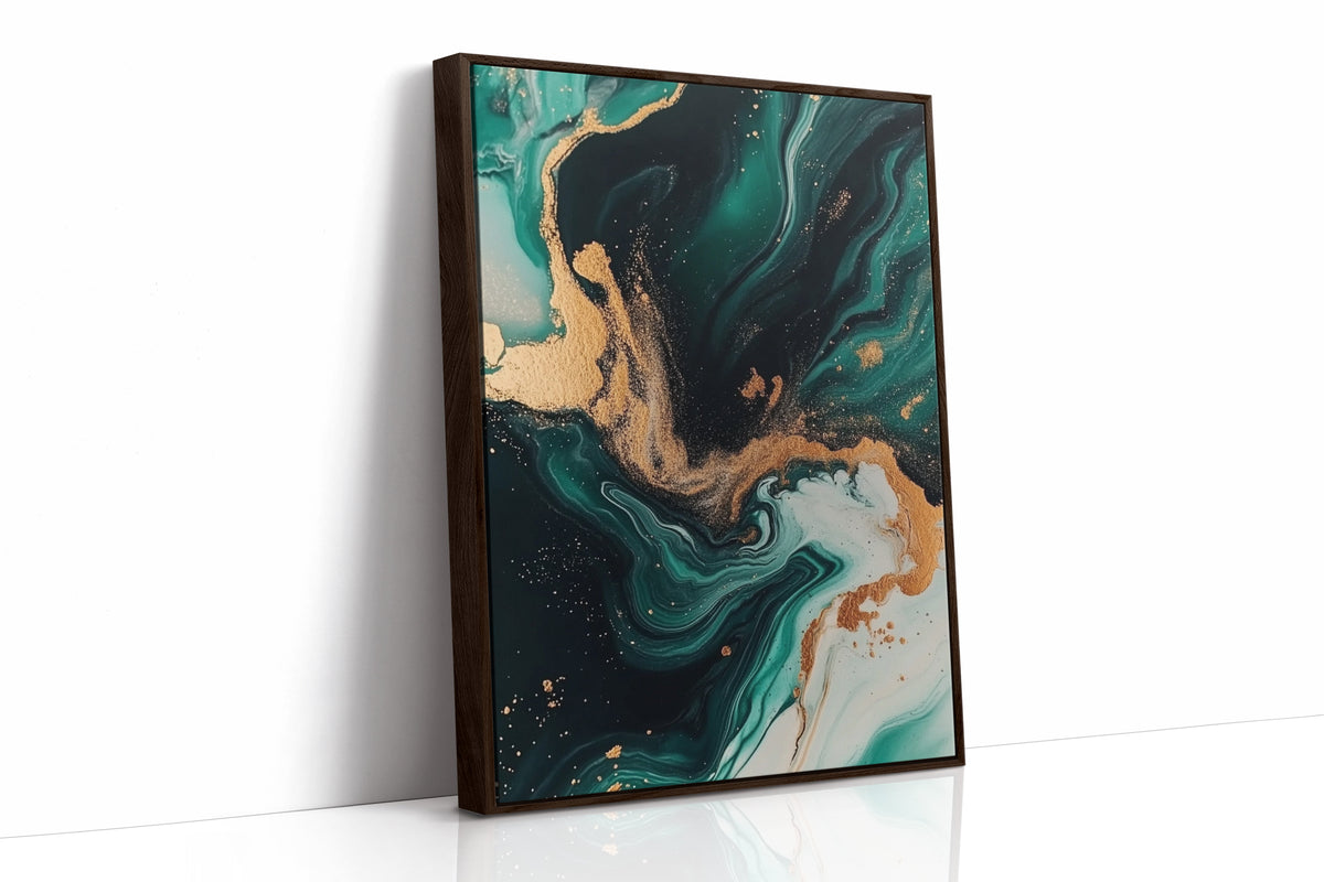 Emerald Flame and Gilded Flow