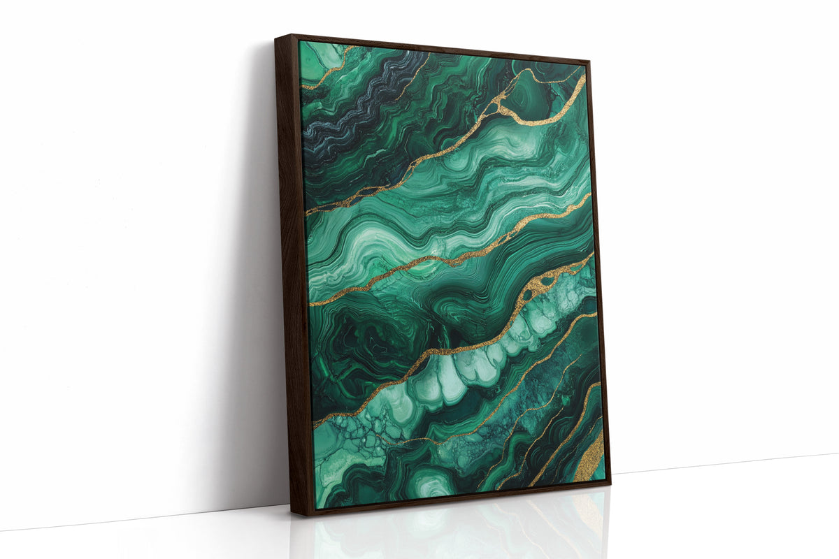 Veins of Emerald and Golden Earth