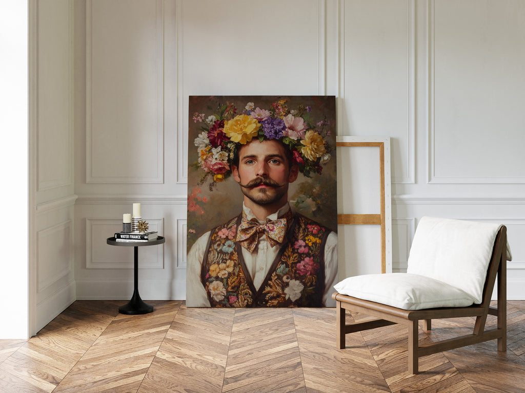 Floral Crown and Velvet Charm