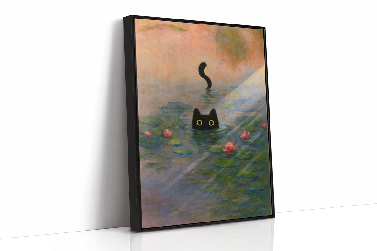 Mystery Cat Among the Lilies
