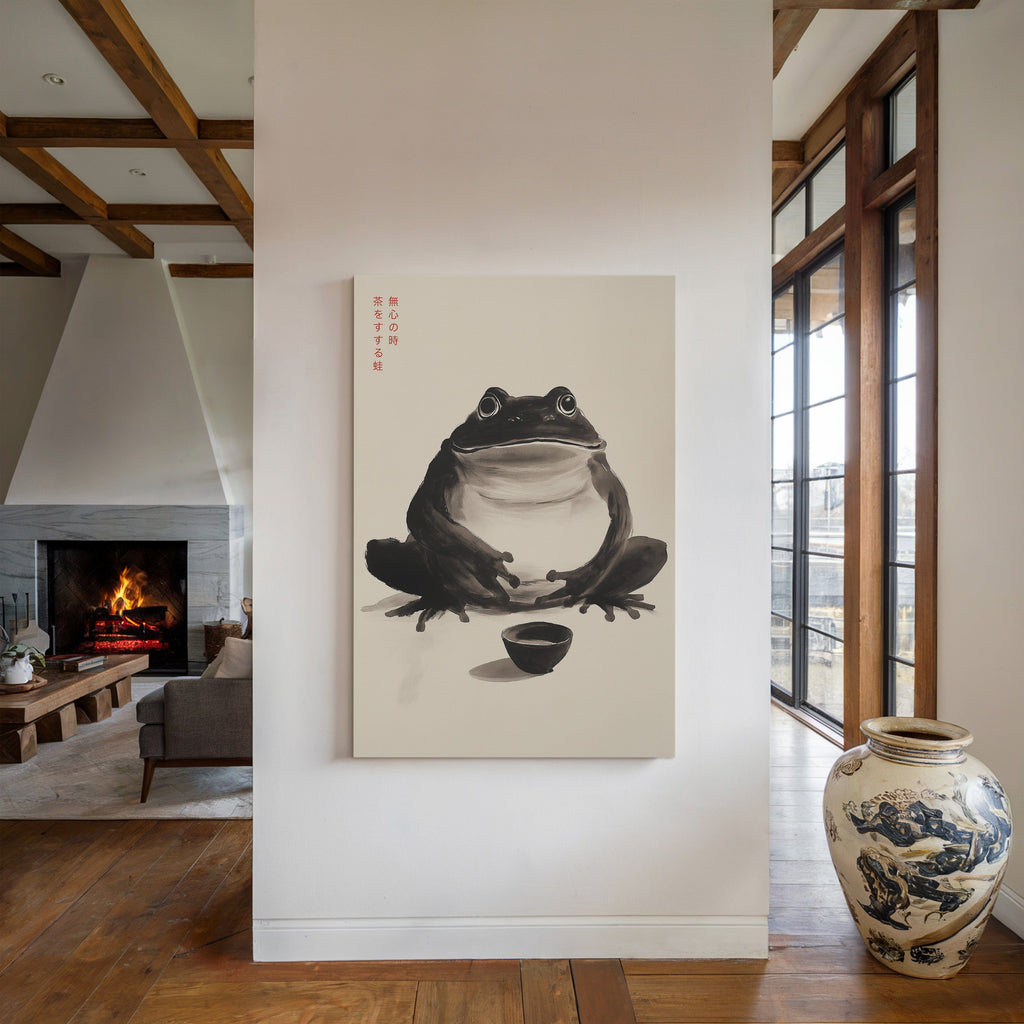 Zen Frog – A Moment of Tea