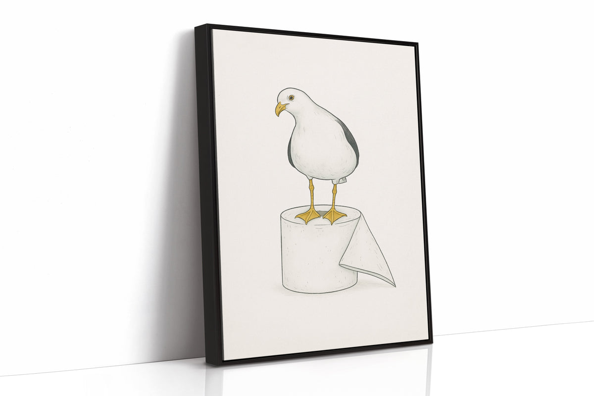 Seagull on a Toilet Roll