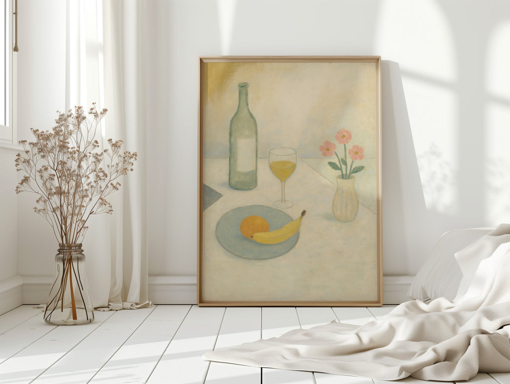 Banana and Wine in Morning Light