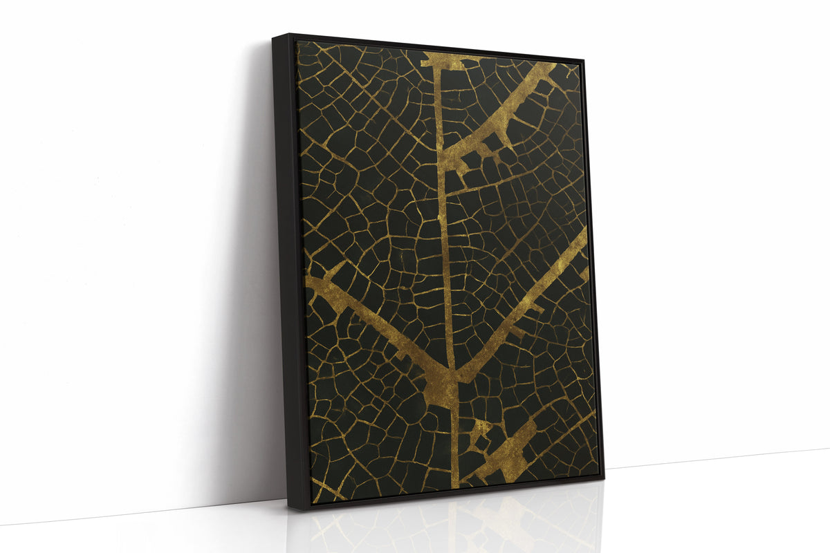 Gilded Leaf Veins