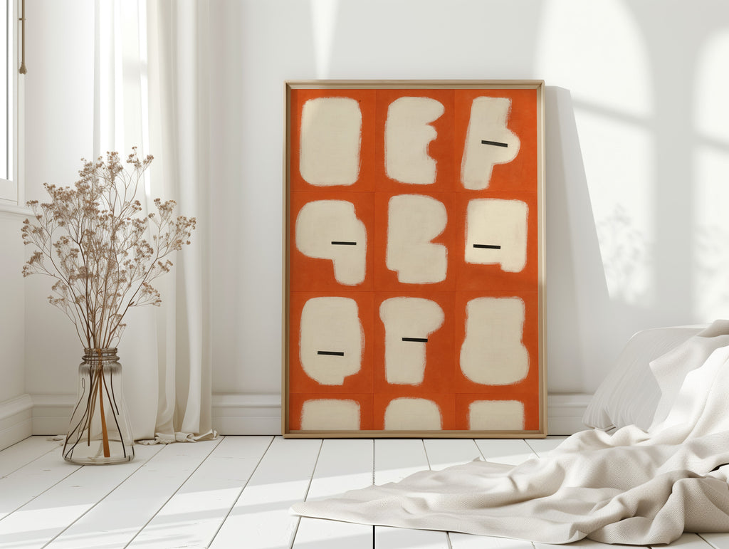 Minimal Shapes on Burnt Orange Grid