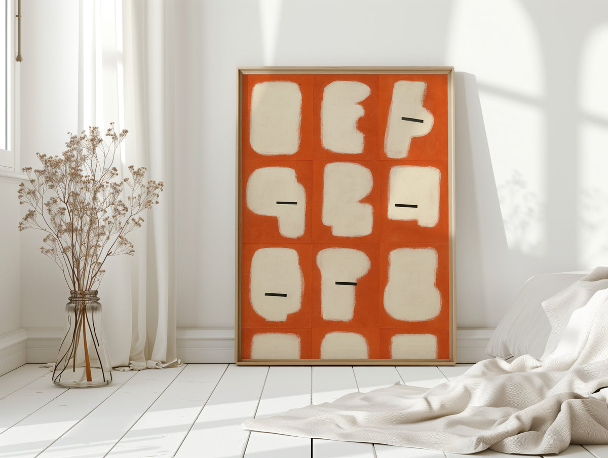 Minimal Shapes on Burnt Orange Grid