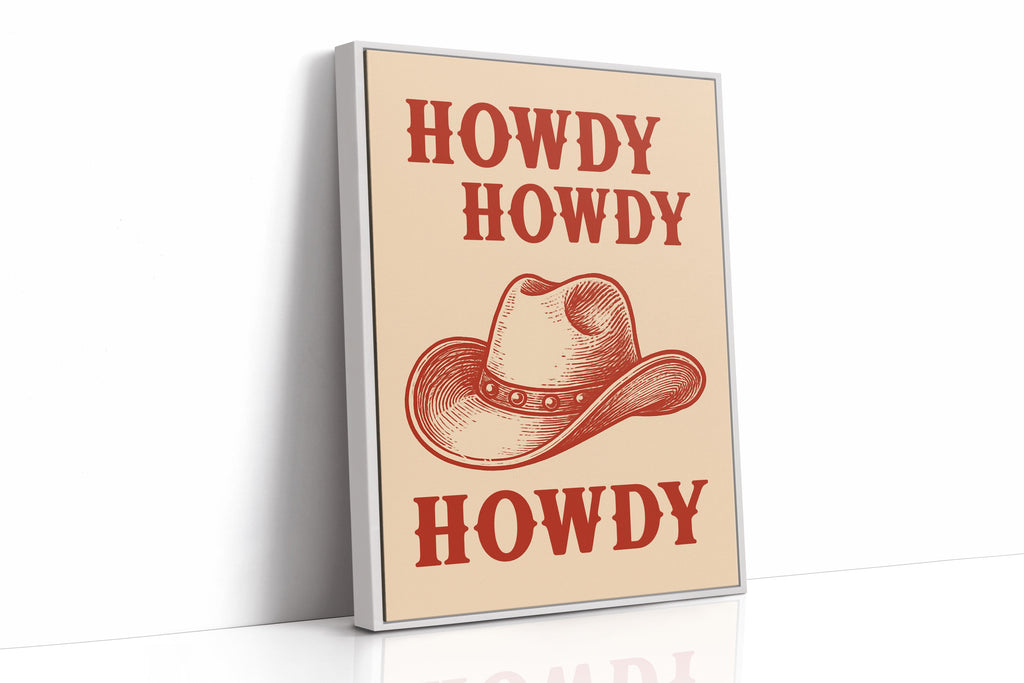 Howdy Howdy Western Hat Print