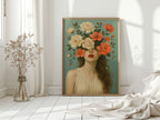 Flourish in Coral and Cream