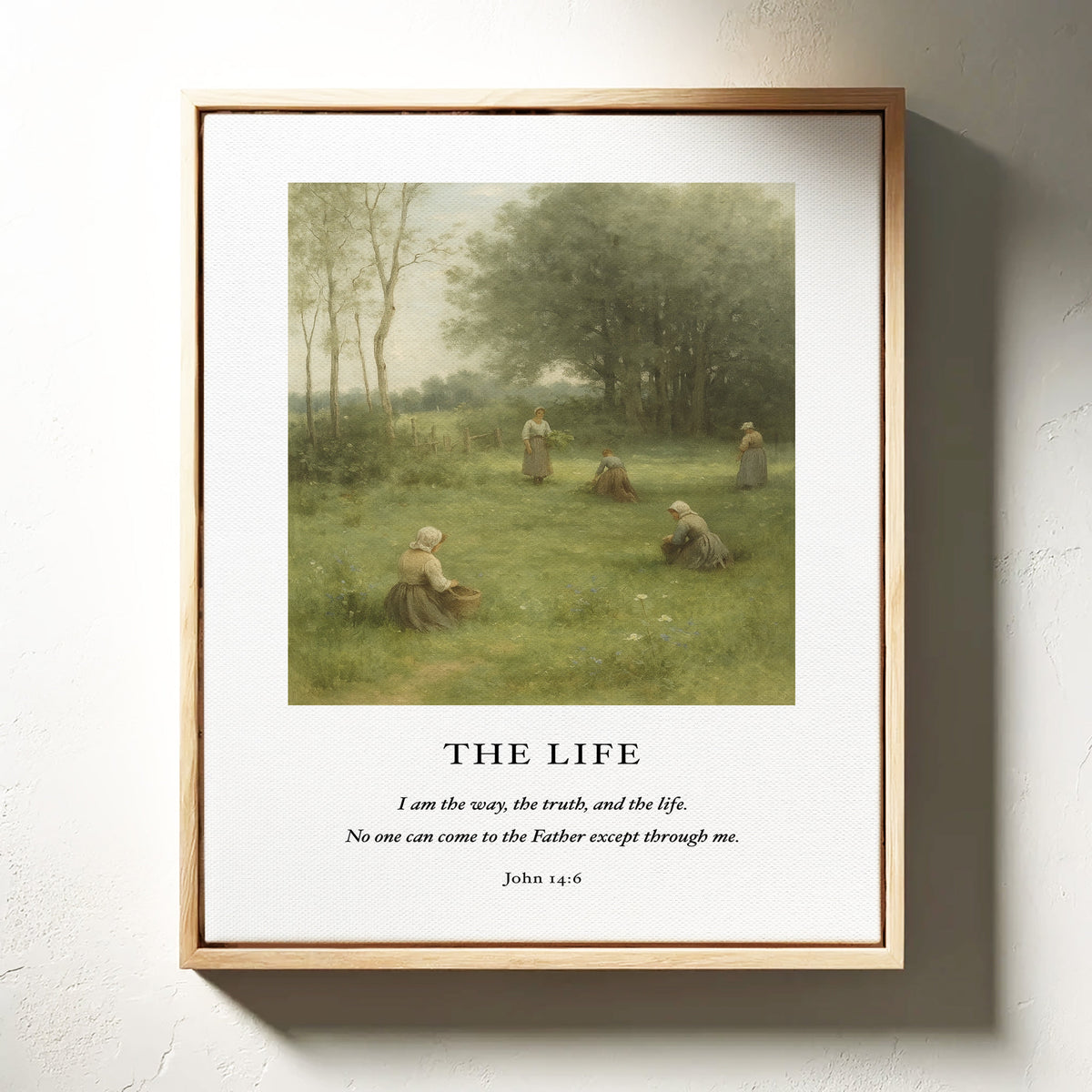 The Life John 14 Pastoral Scripture Print