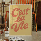 C’est La Vie Retro Wall Art