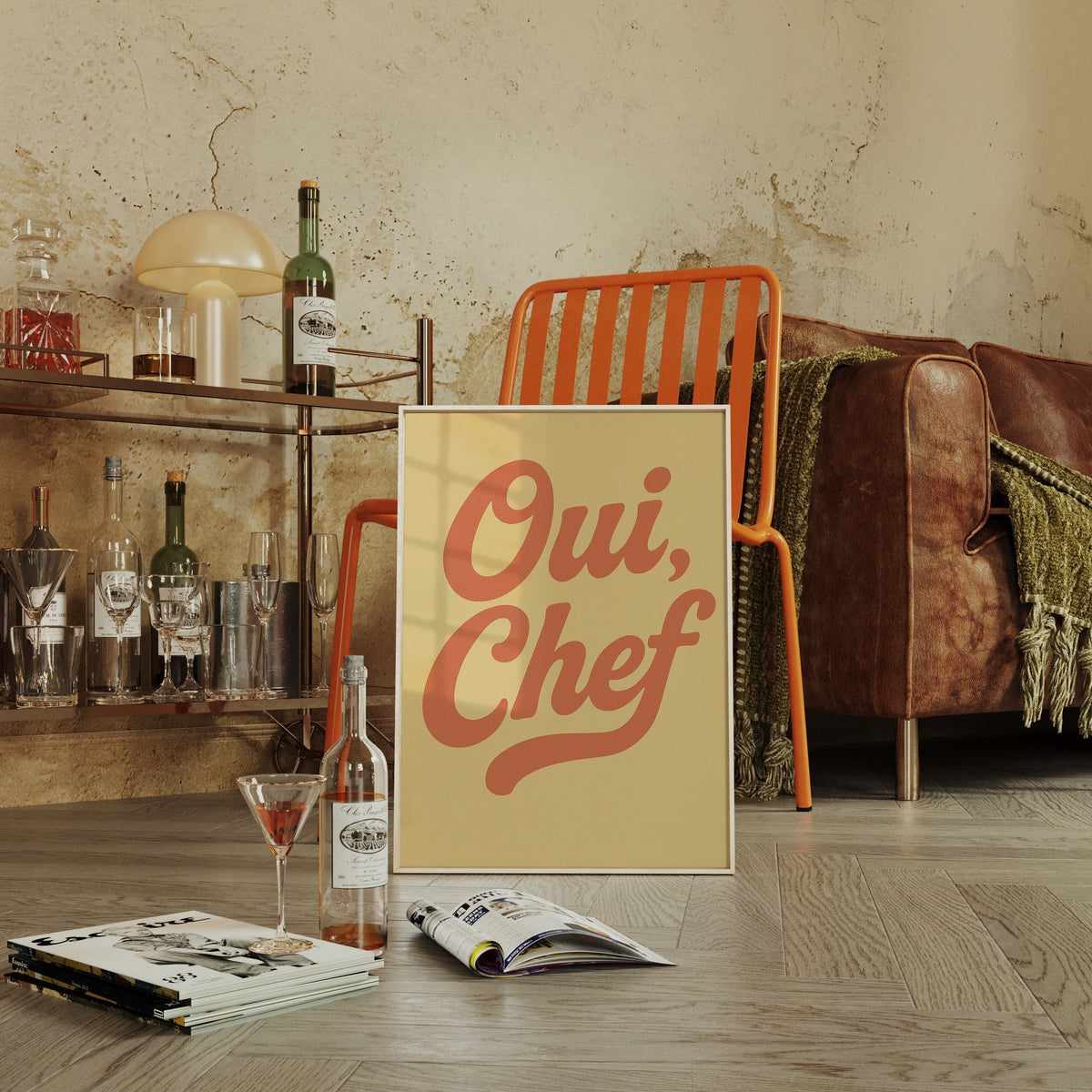 Oui Chef Kitchen Wall Art