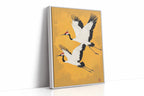 Japanese Red-Crowned Cranes – Elegant Minimalist Wall Art