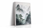 Misty Mountain Landscape – Tranquil Chinese Zen Wall Art